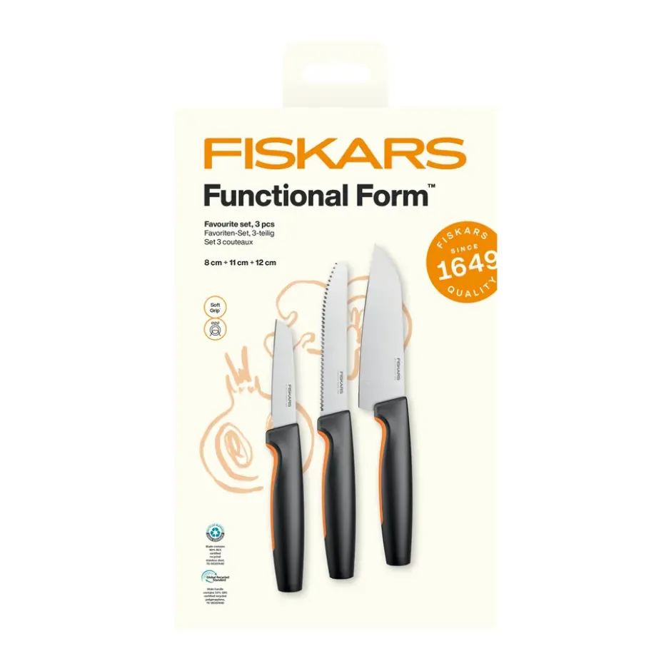 Functional Form favoritknivset, Rostfritt stål, 3 delar