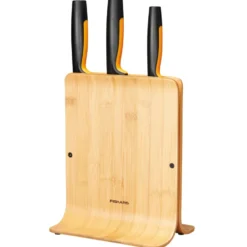 Functional Form knivblock i bambu med 3 knivar, 4 delar