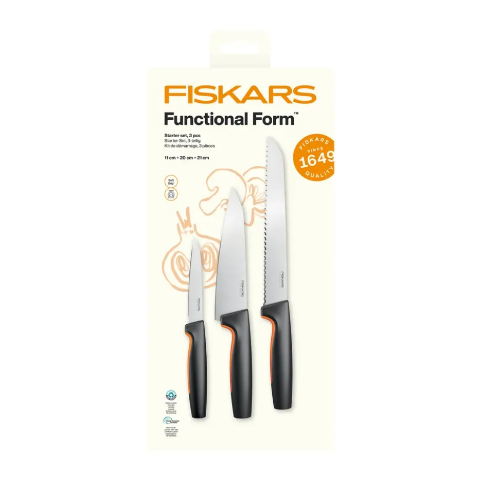 Functional Form startset, Rostfritt stål, 3 delar