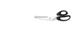 Giesser fisksax 10 cm, Rostfritt stål-svart