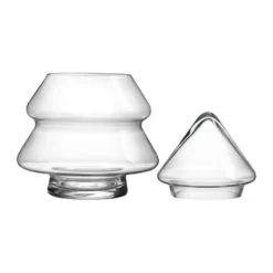 Glass tree glasburk med lock, 20 cm