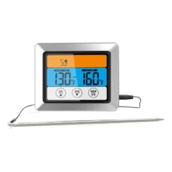 Grad stektermometer digital med sladd, Silver