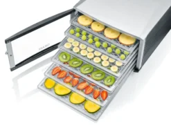 Graef DA506 Dehydrator svamptork 6 brickor, Svart-grå