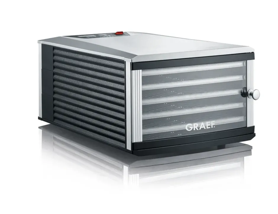 Graef DA506 Dehydrator svamptork 6 brickor, Svart-grå