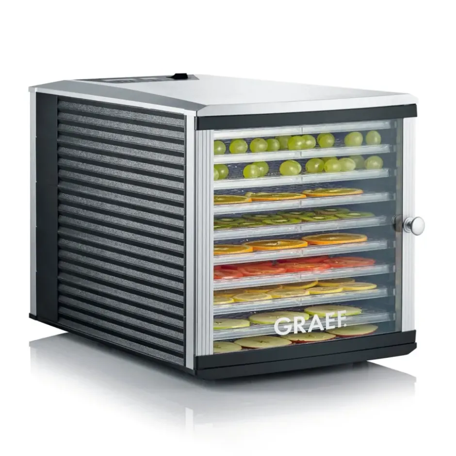 Graef DA510 Dehydrator svamptork 10 brickor, Svart-grå