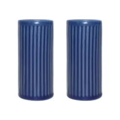 Groovy salt- och pepparkar, Blue stoneware