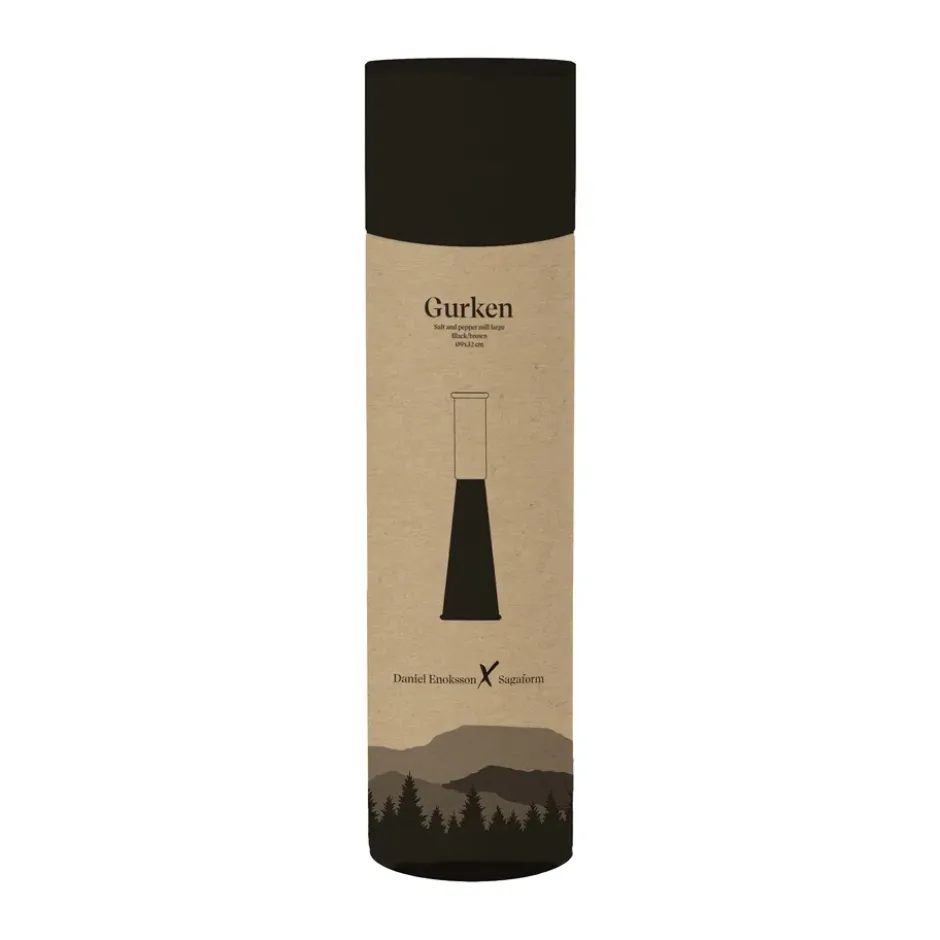 Gurken salt- och pepparkvarn stor 32 cm, Svart-brun