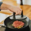 Hally hamburgerpress Ø17,7 cm, Gjutjärn-akacia