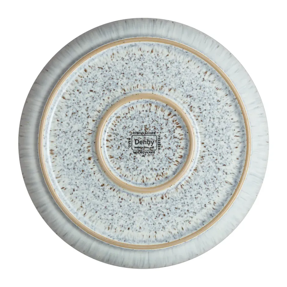 Halo Speckle coupe tallrik 21 cm, Grå-brun