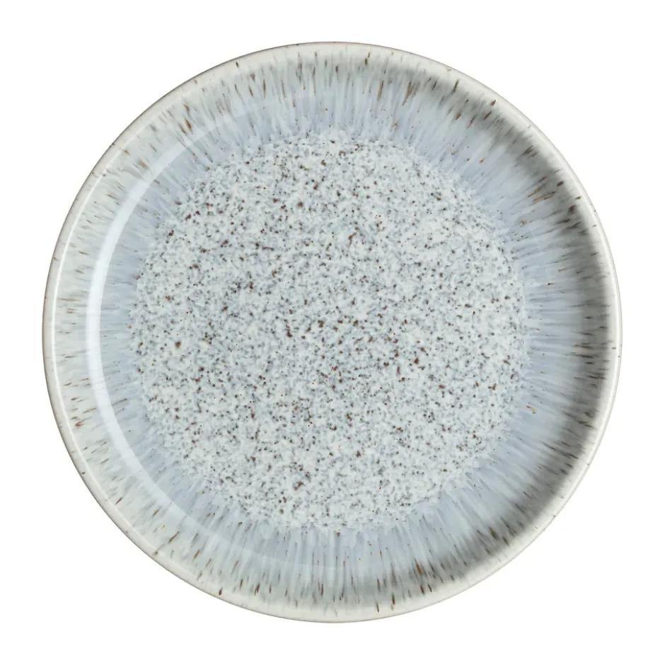 Halo Speckle coupe tallrik 21 cm, Grå-brun