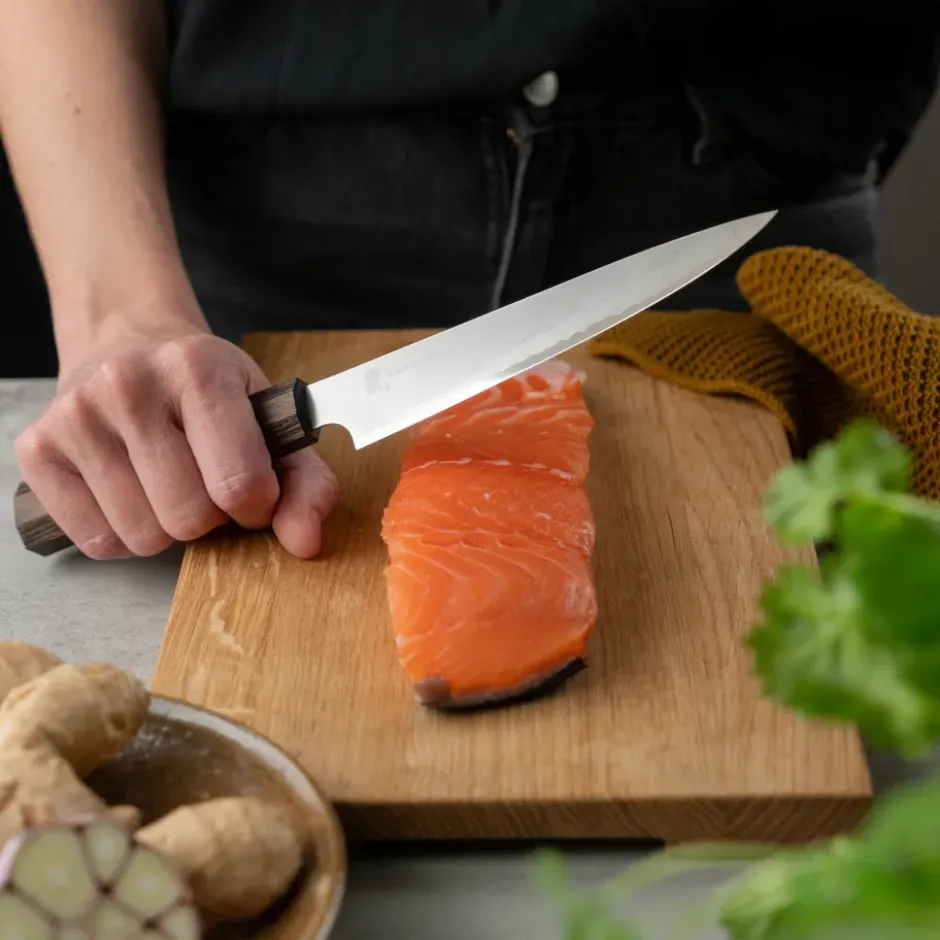 Hana allkniv 15 cm, Rostfritt stål-pakkaträ