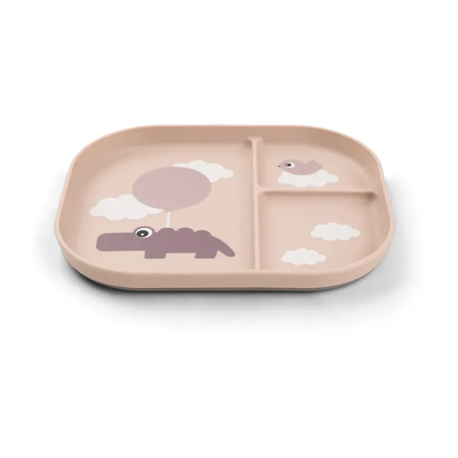 Happy Clouds foodie barntallrik 18x22 cm, Powder