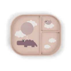 Happy Clouds foodie barntallrik 18x22 cm, Powder