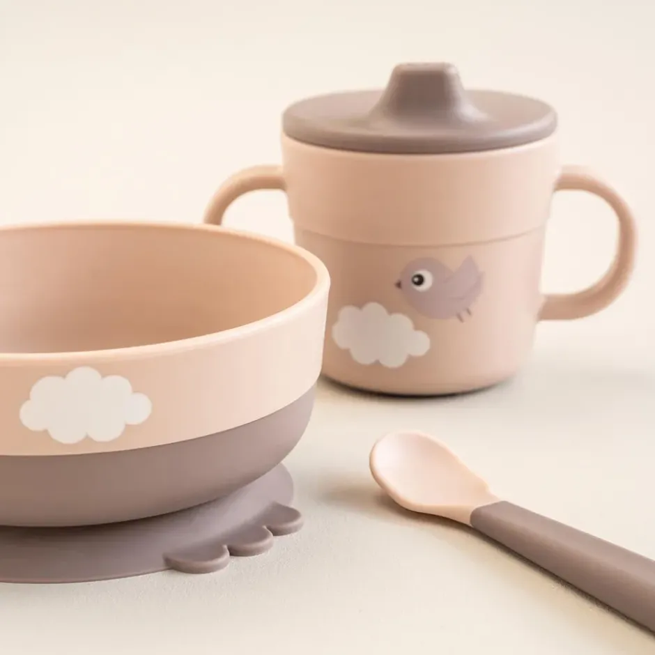 Happy Clouds foodie first meal servisset 3 delar, Powder