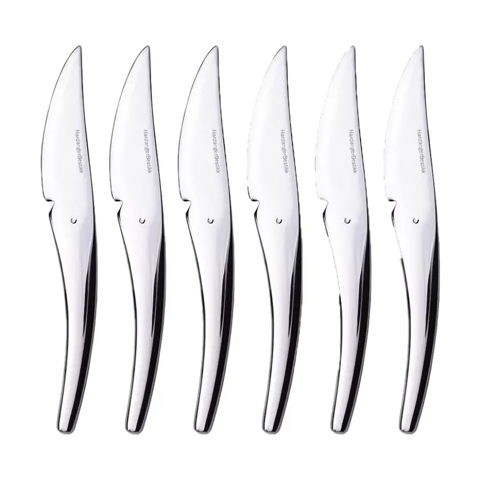 Hardanger fruktkniv 6-pack, Rostfritt stål
