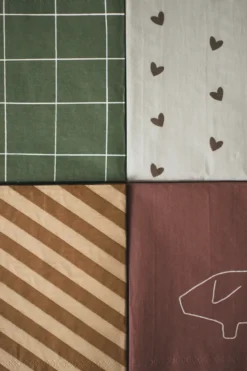 Heart pappersservett 33x33 cm 20-pack, Brown-beige