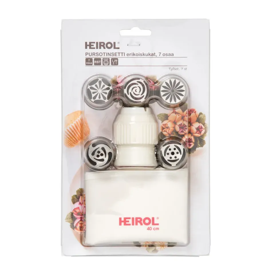 Heirol dekorationsset blommor, 40 cm