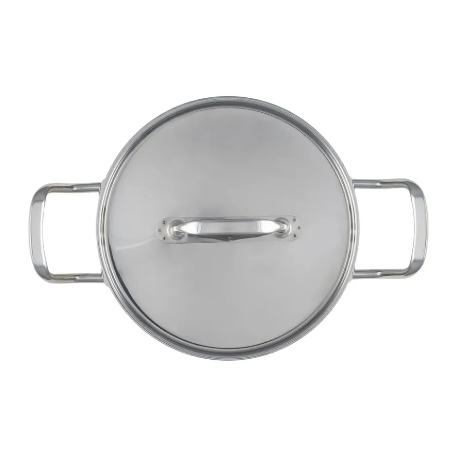 Heirol Steely Classic Triply gryta med lock 3 liter, Rostfritt stål