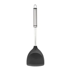 Heirol Steely extra bred spatula, Svart-rostfritt stål