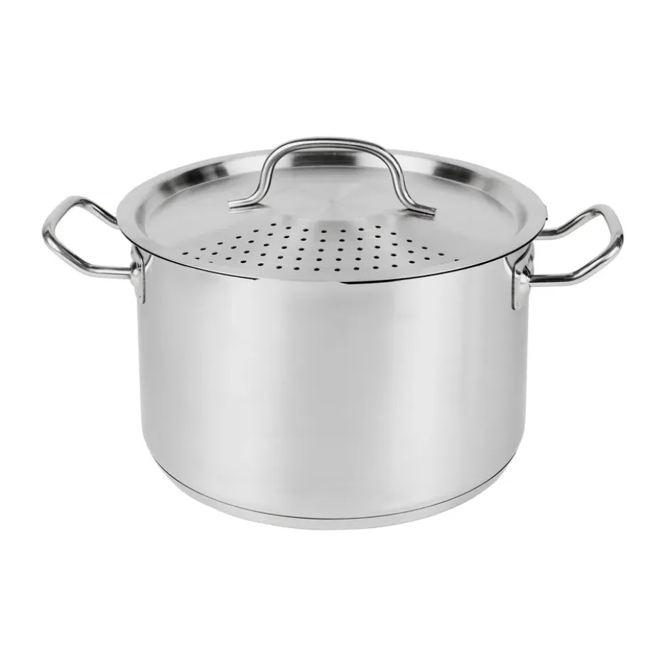 Heirol Steely gryta med lock inbyggd sil, 5 liter