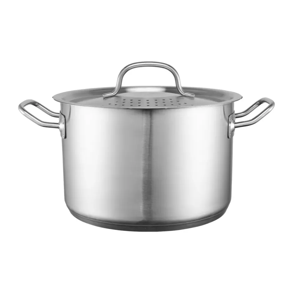 Heirol Steely gryta med lock inbyggd sil, 5 liter