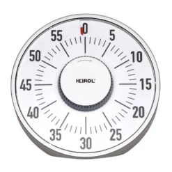 Heirol stor magnetisk timer, Vit-rostfritt stål