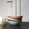Heirol x Nosse Smooth djup tallrik Ø28 cm, Terracotta