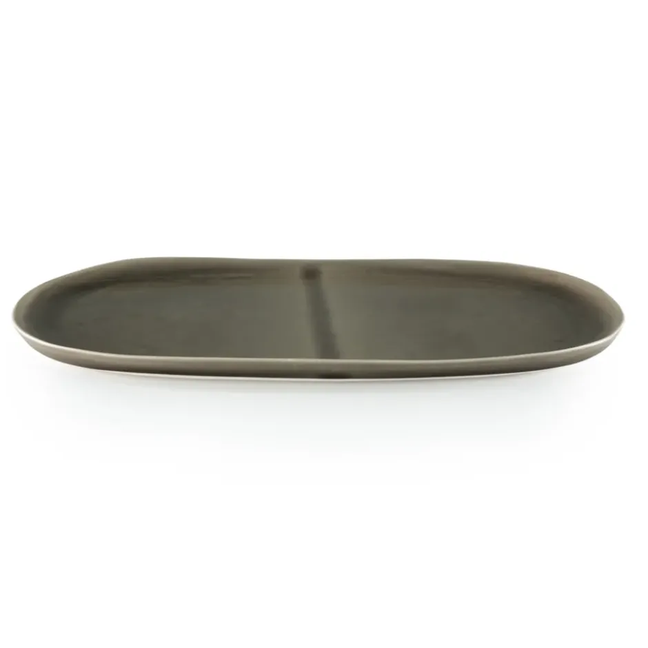 Heirol x Nosse Svelte tallrik oval 30 cm, Olive