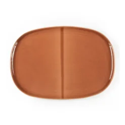 Heirol x Nosse Svelte tallrik oval 30 cm, Terracotta