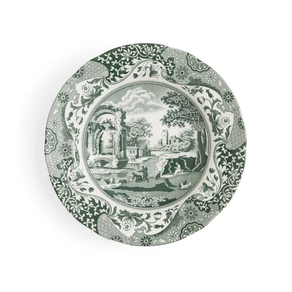 Heritage Green Italian djup tallrik, Grön, Ø23 cm