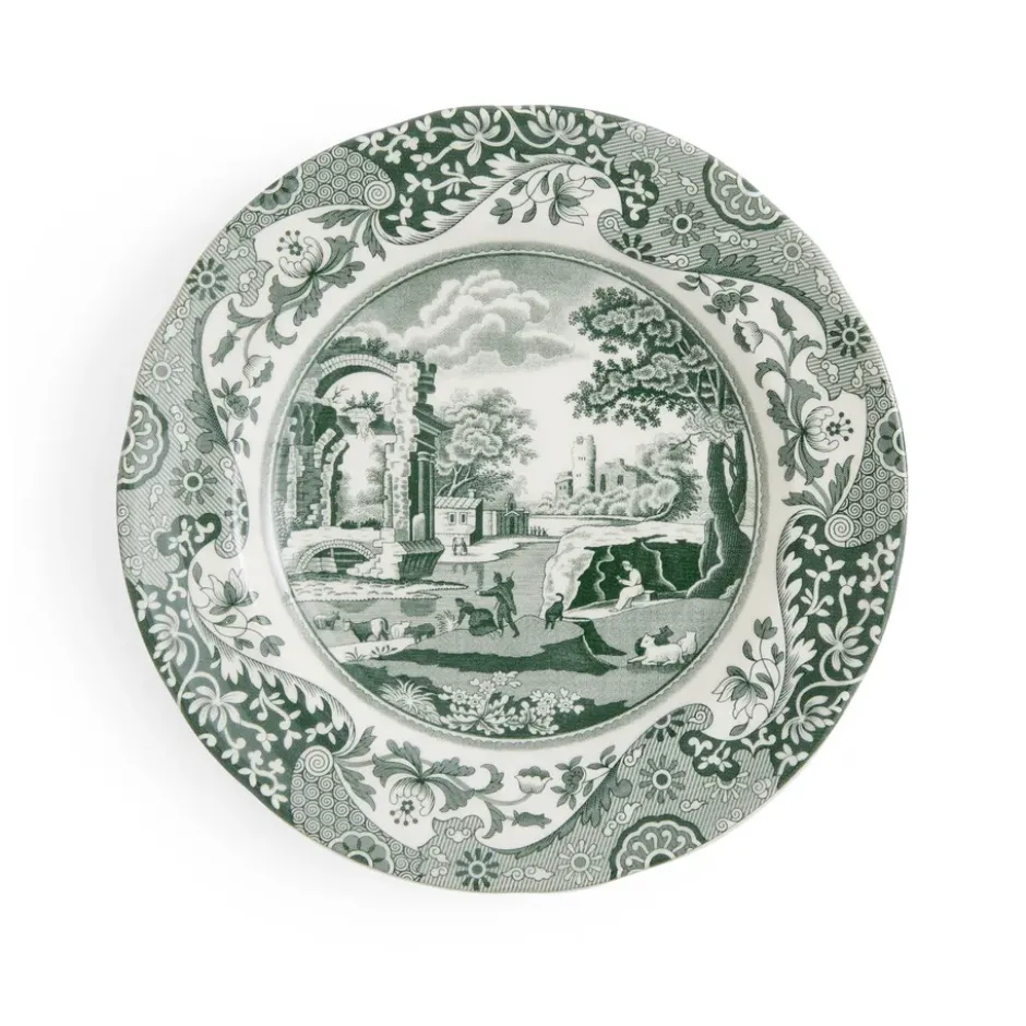 Heritage Green Italian tallrik, Grön, Ø15 cm