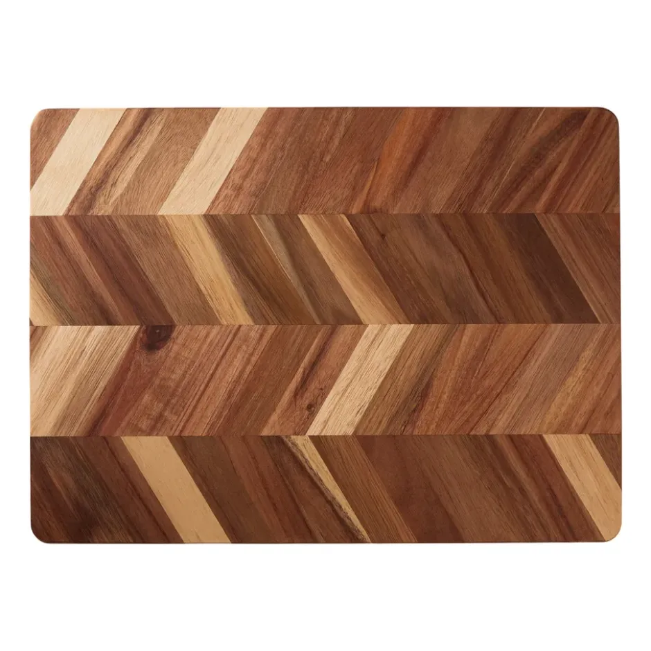 Herringbone skärbräda 28x38 cm, Akacia