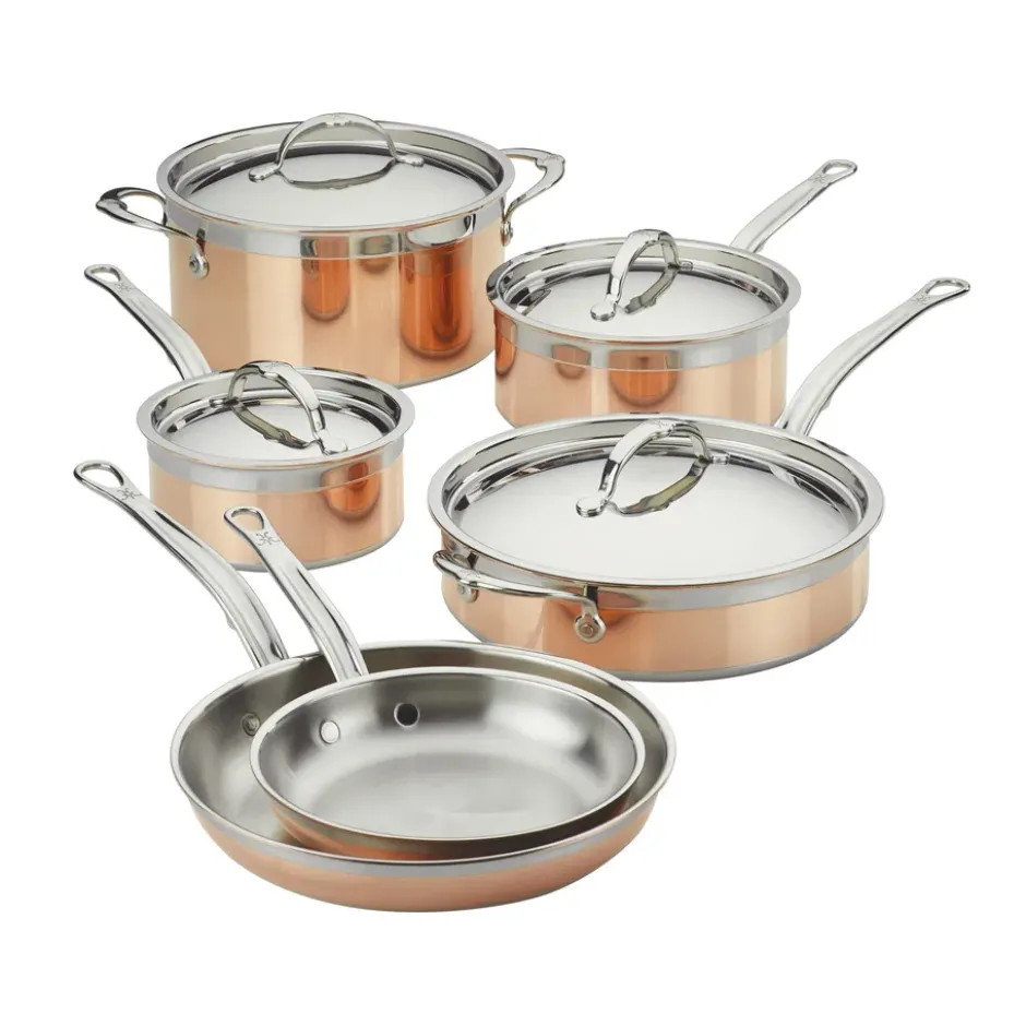 Hestan Copperbond gryt- och stekpanneset, 10 delar