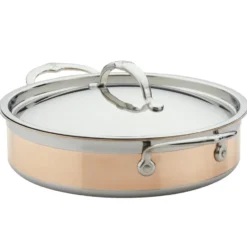Hestan Copperbond traktörpanna med lock, 3,3 l