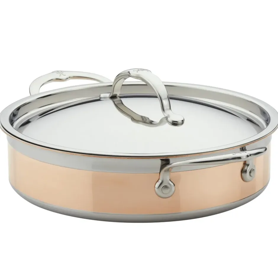 Hestan Copperbond traktörpanna med lock, 3,3 l