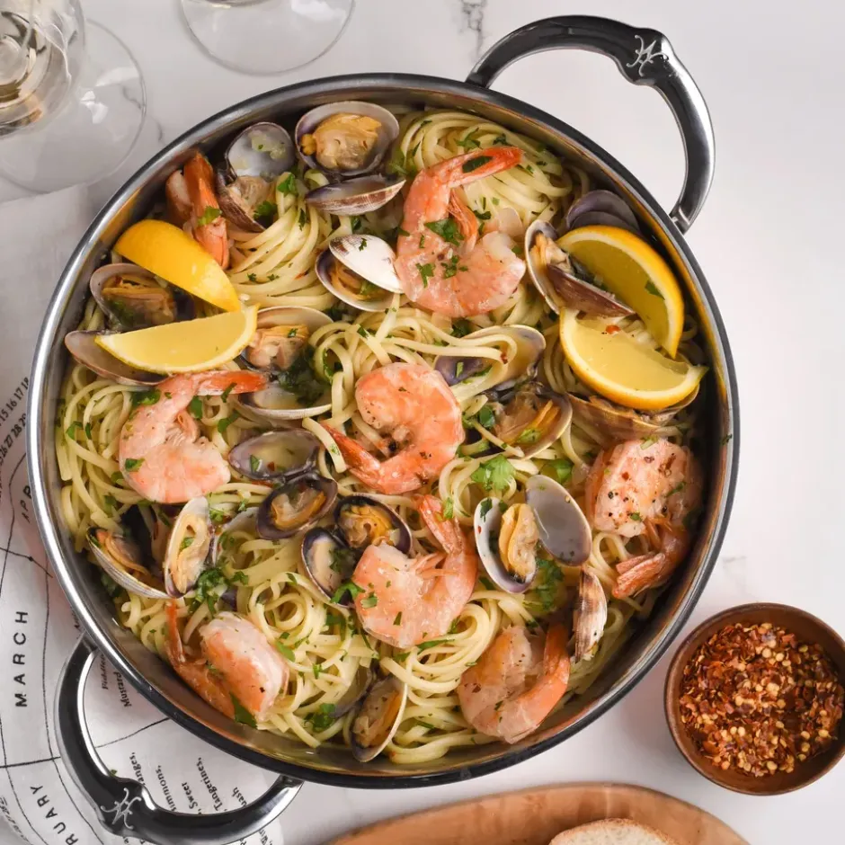 Hestan Copperbond traktörpanna med lock, 3,3 l