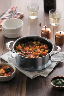 Hestan Nanobond gryta med lock 7,6 L, Rostfritt stål