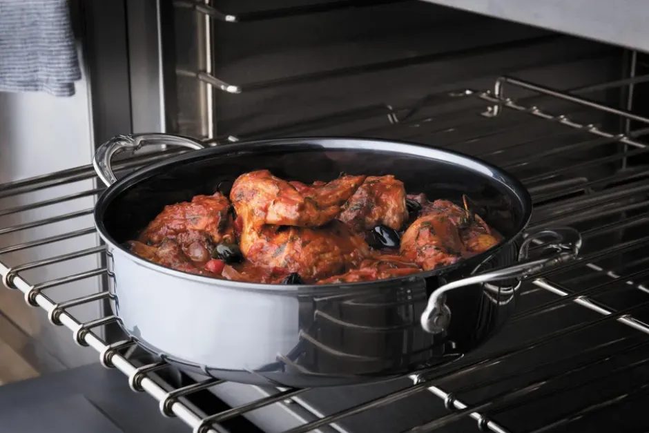 Hestan Nanobond sauteuse med lock 26 cm, Rostfritt stål