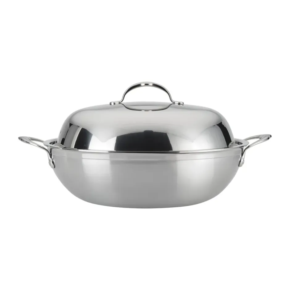 Hestan Probond wok med lock 36 cm, Rostfritt stål