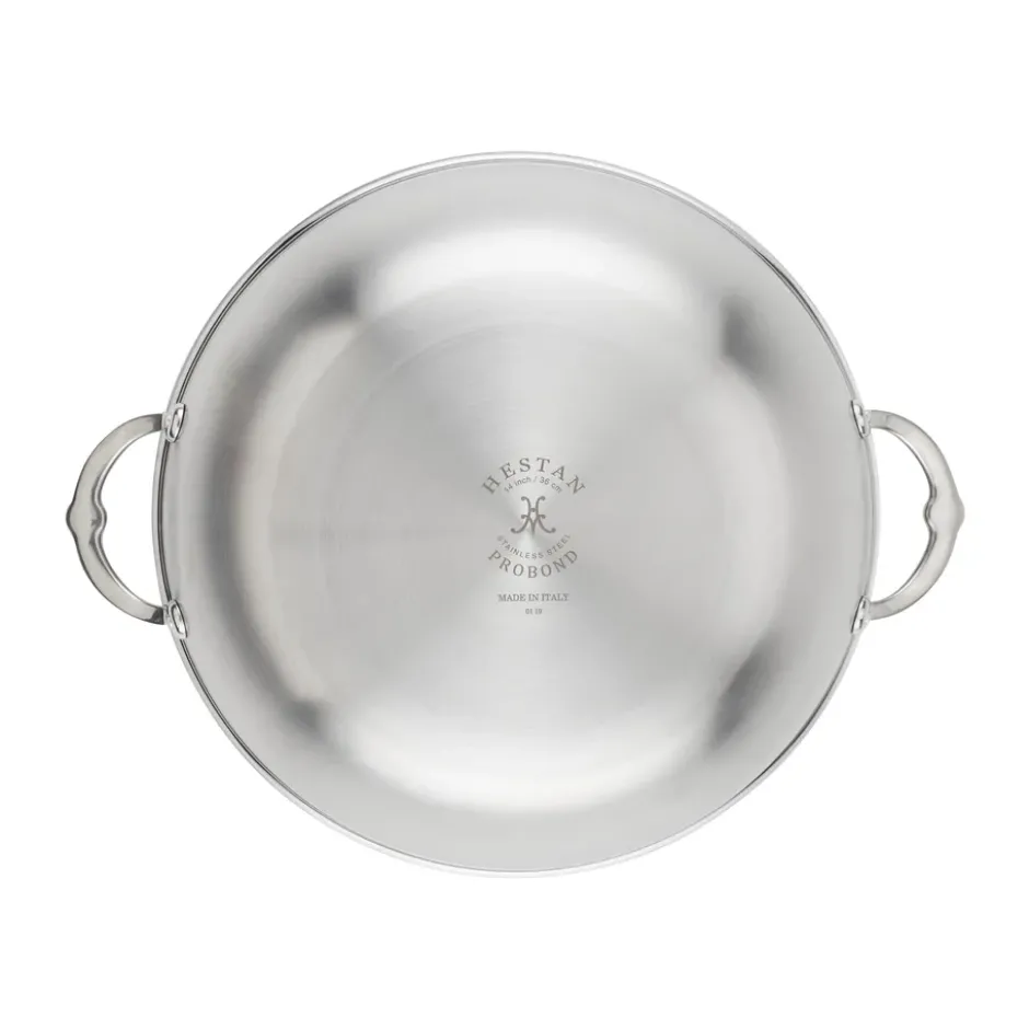 Hestan Probond wok med lock 36 cm, Rostfritt stål