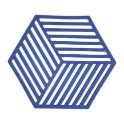 Hexagon grytunderlägg, Indigo