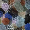 Hexagon grytunderlägg stor, Warm Grey