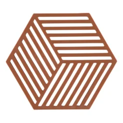Hexagon grytunderlägg, Terracotta