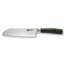 Hexclad Santoku 67-lager Damaskus 18 cm, Grön