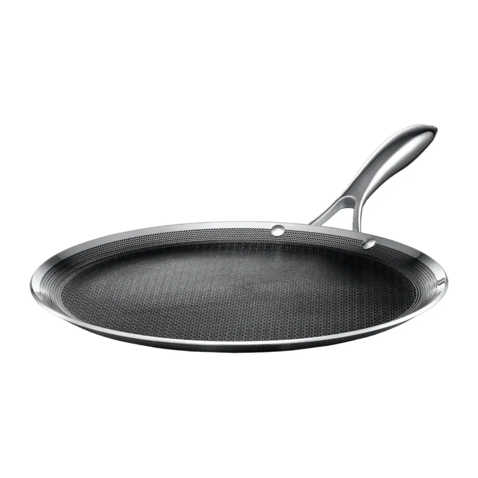 Hexclad stekhäll hybrid Ø30 cm, Rostfritt stål-svart