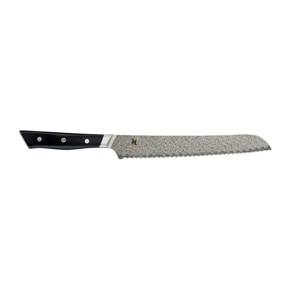 Hibana 800DP brödkniv 24 cm, Damaskus-svart