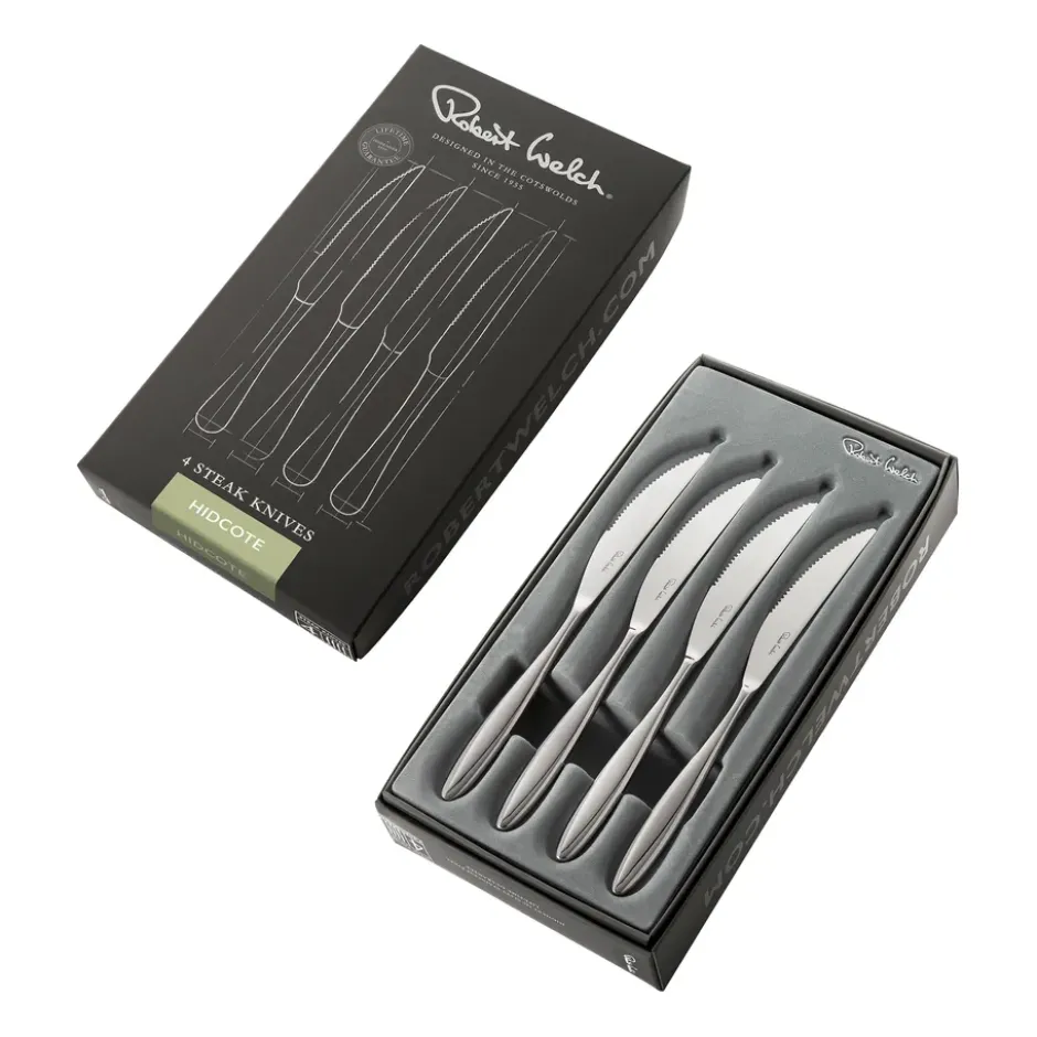 Hidcote Bright grillkniv 4-pack, Rostfritt stål
