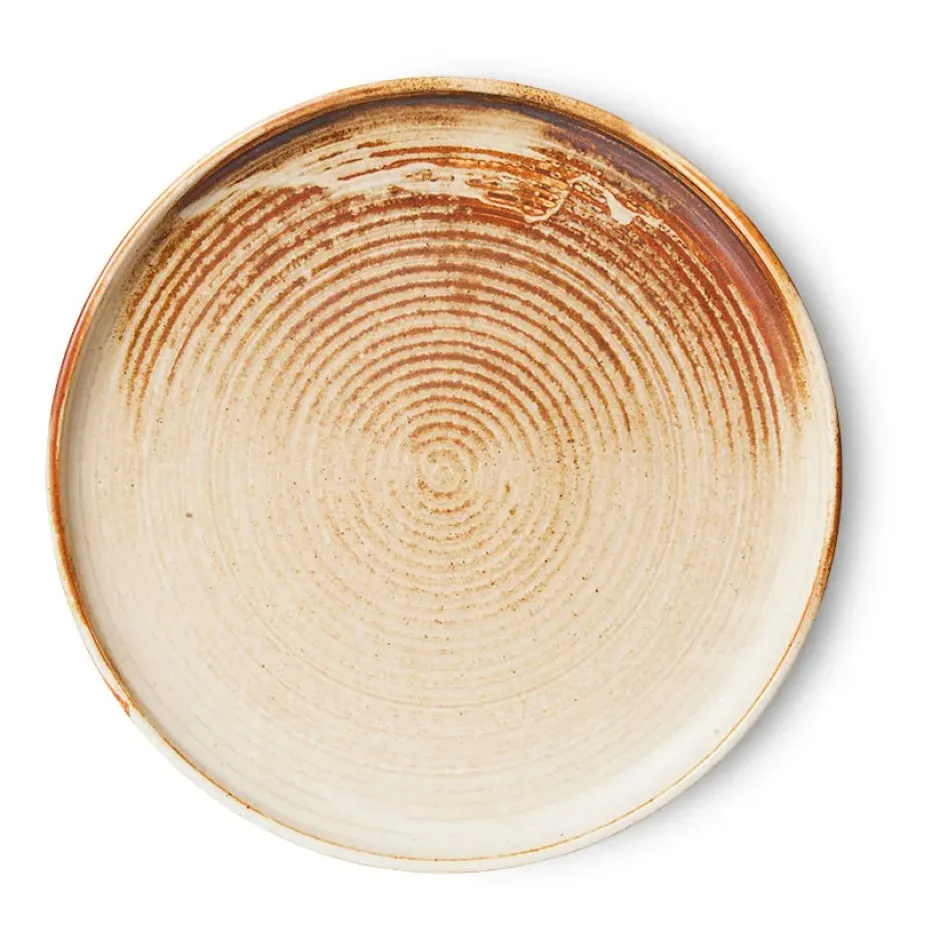 Home Chef side plate assiette Ø20 cm, Rustic cream-brown