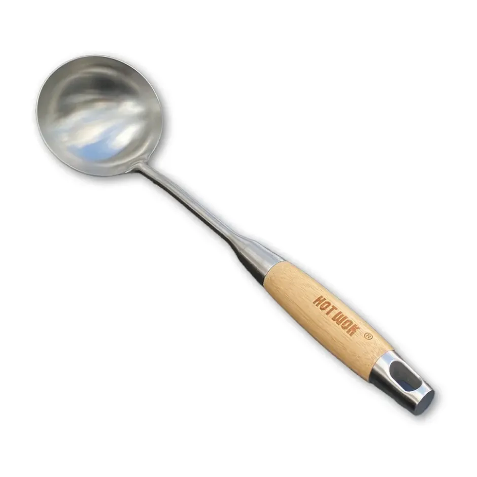 Hot Wok wokslev 36 cm, Rostfritt stål-bambu