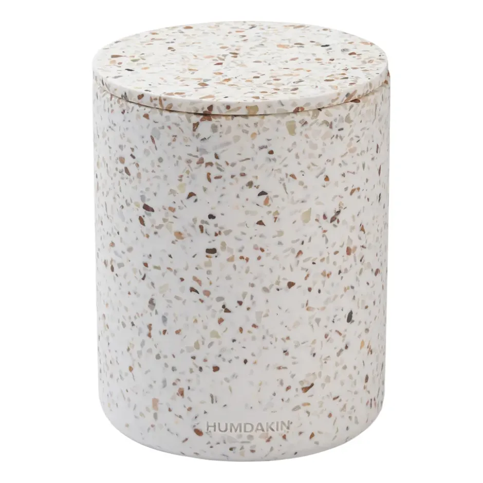 Humdakin Terrazzo vas med lock Ø13 cm, Red/Beige